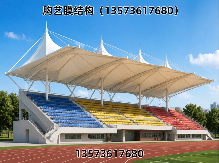 诸城市膜结构车棚展示图